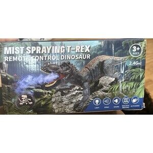 Remote Control Dinosaur Toys Dinosaur Realistic T Rex, Walking,Sprays , Sound